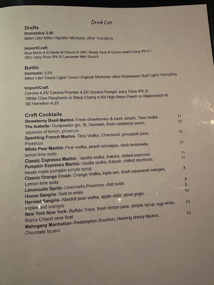 Mia Via Restaurant & Bar Menu image 3